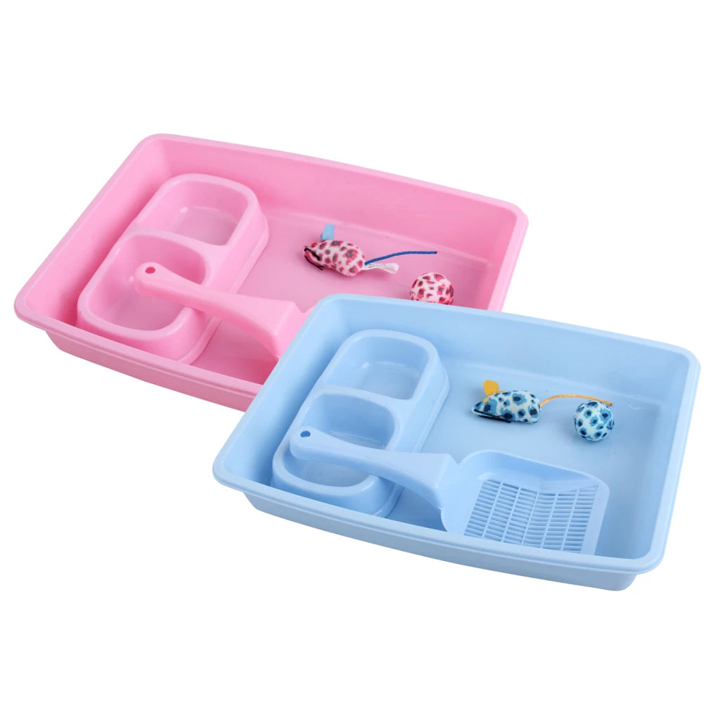 Pawise Kitten Starter Set Blauw