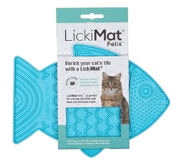 LICKIMAT KAT FELIX TURQUOISE 22 CM