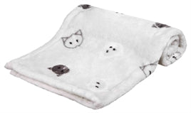 TRIXIE DEKEN MIMI SOFTPLUCHE LICHTGRIJS 70X50X3 CM