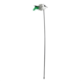TRIXIE SPEELSTAF MUIS KUNSTSTOF / PLUCHE MET CATNIP 50 CM